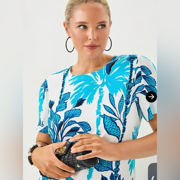 New! Lilly Pulitzer Charlee Blue Floral Maxi Dress Coconut Oversized 🩵 size 00 - Picture 8 of 15